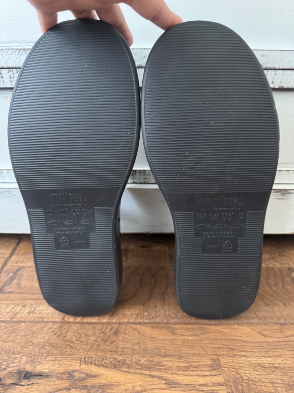 New Melissa Possession Plato Platform Jelly Sandal Black Women's Size 10 - Picture 8 of 9
